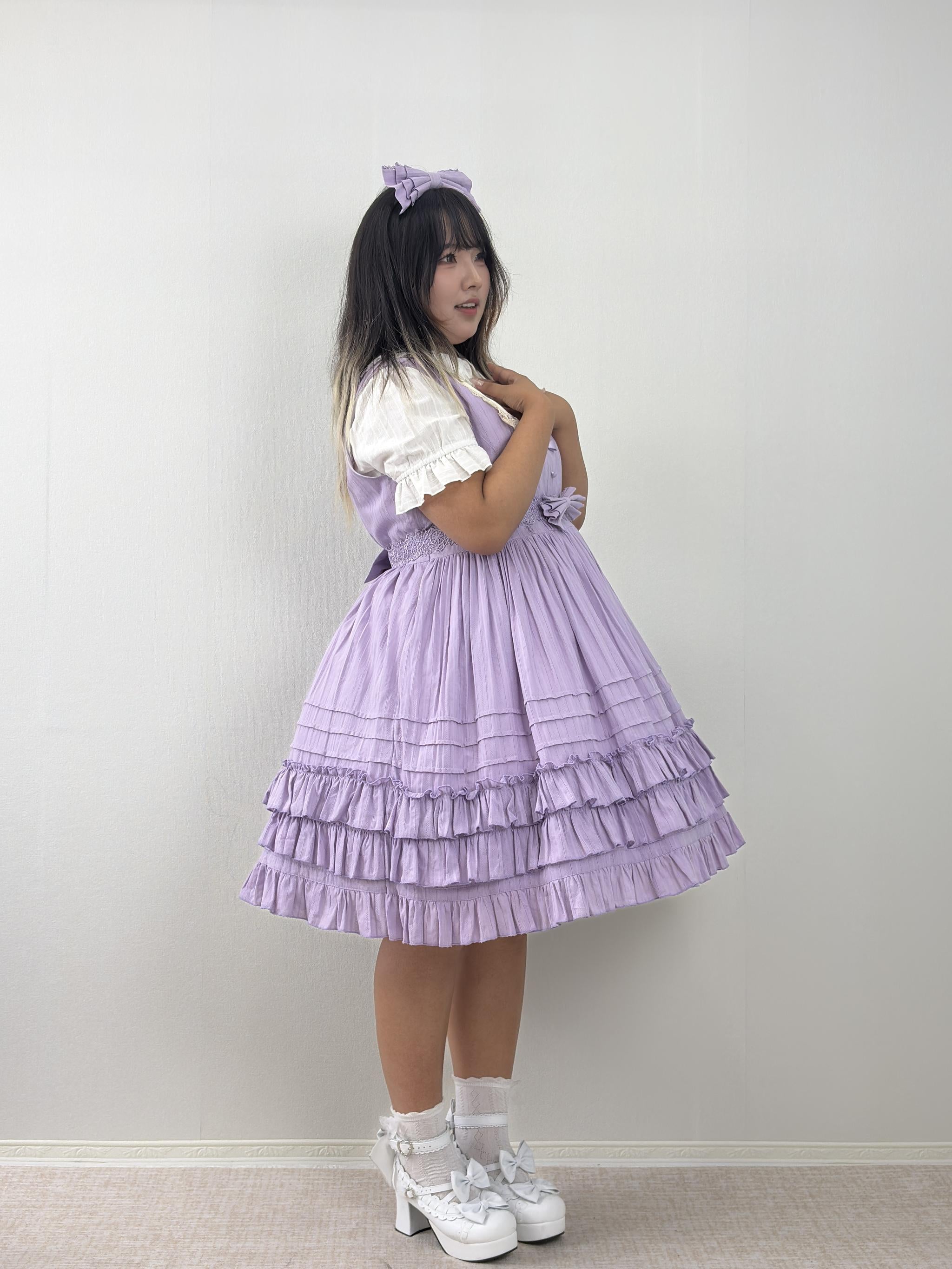 Noloria 18.9" (48 cm) High Volume Lolita Petticoat, Cloud Bloom 45716:864918