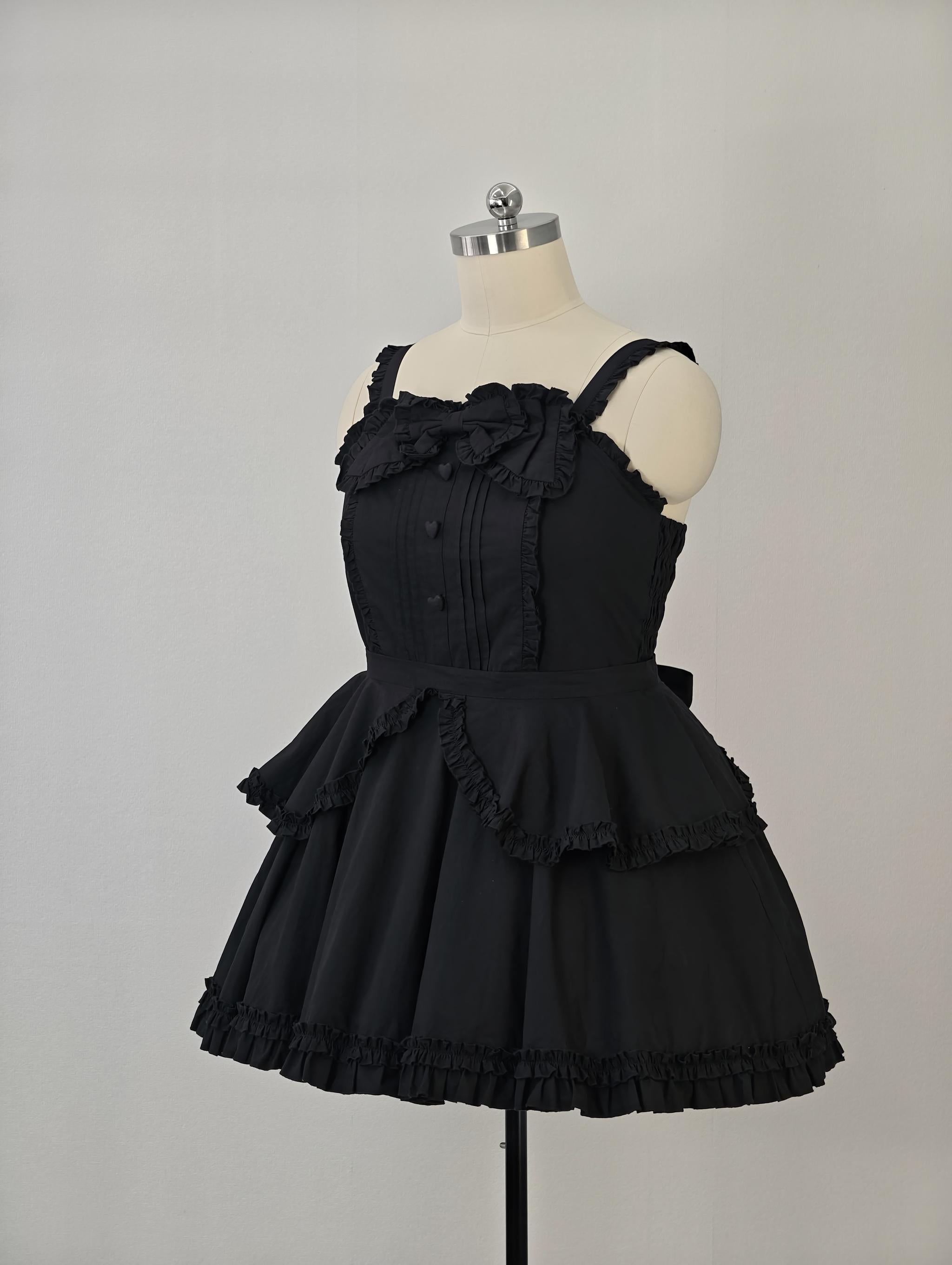 Cotton Plus Size Lolita JSK Dress, Full Back Shirring 45594:865162